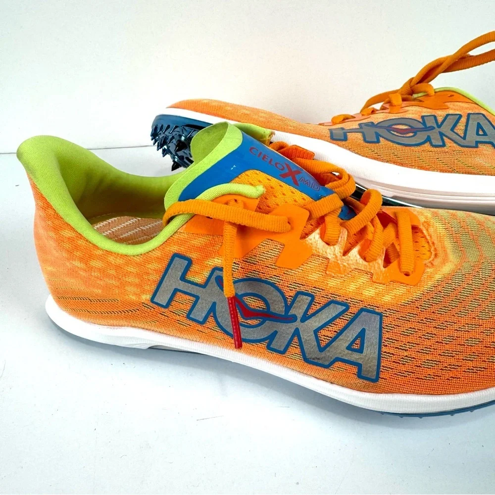 Hoka One One Cielo X 2 LD Racing Shoes Solar Flare/Lettuce US Mens 9 Womens 10.5